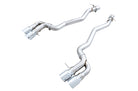 AWE Tuning 18-19 BMW M5 (F90) 4.4T AWD Axle-Back Exhaust - Track Edition (Chrome Silver Tips)