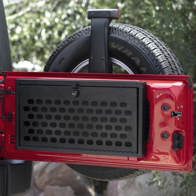 Tuffy Jeep Wrangler Molle Tailgate Lockbox W/ Combo Lock