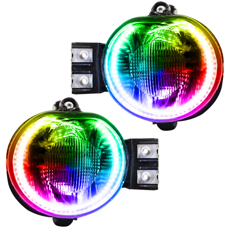 Oracle Dodge Ram 02-05 LED Fog Halo Kit - ColorSHIFT