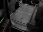 WeatherTech 19-23 Chevrolet Silverado 1500 Crew Cab (1st Row Bucket Seats) Rear FloorLiner - Black