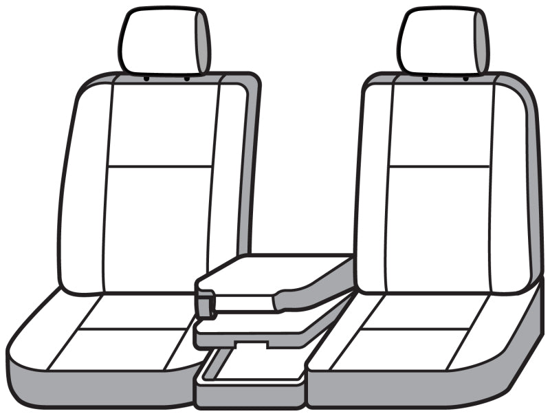 Covercraft 21-25 F150 XL Regular Cab Endura PrecisionFit Custom Front Row Seat Covers - Silv/Silv