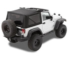 Bestop 10-18 Jeep Wrangler JK 2-Door Replace A-Top (Prem Blk Twill Tinted Windows No Door Skins )