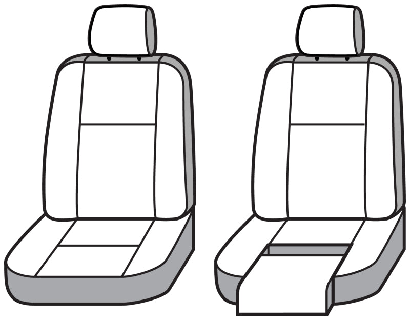Covercraft 19-24 Subaru Ascent Endura PrecisionFit Custom Front Row Seat Covers - Silver/Silver