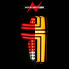 ANZO 21-24 Chevy Suburban/Tahoe Full LED Tail Lights SeqSig Black - Pair