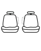 Covercraft 14-15 Ford Transit Polycotton SeatSaver Custom Front Row Seat Covers - Grey