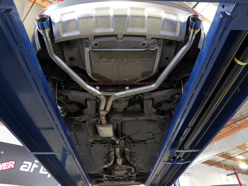 aFe MACH Force-Xp 13-16 Audi Allroad L4 SS Axle-Back Exhaust w/ Carbon Tips