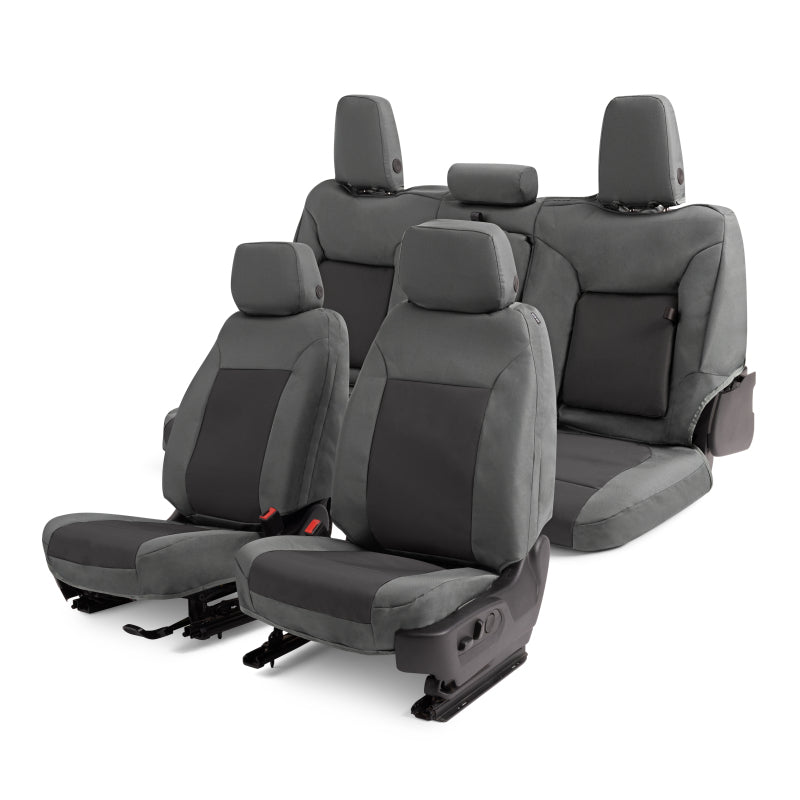Covercraft 21-24 Toyota Venza Endura PrecisionFit Custom Front Row Seat Covers - Silver/Charcoal