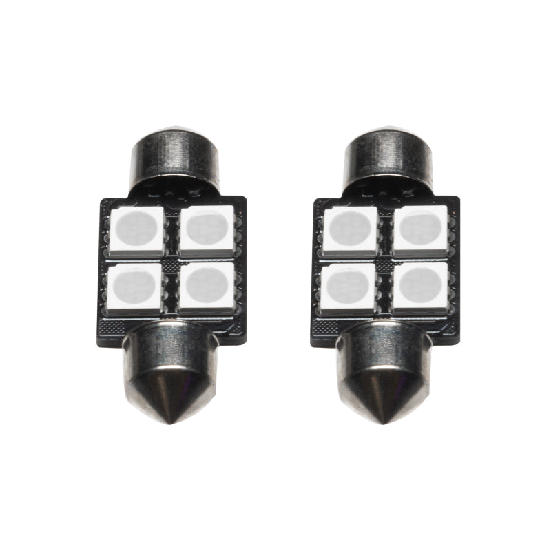 Oracle 33MM 4 LED 3-Chip Festoon Bulbs (Pair) - Blue