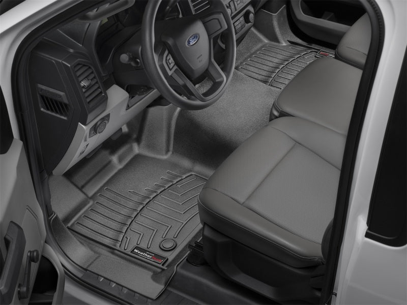WeatherTech 2019+ Chevrolet Silverado 1500 Crew Cab w/ Vinyl Floors Rear FloorLiner - Black