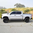 Westin 19-23 Chevrolet/GMC Silverado/Sierra 1500 Crew Cab Outlaw Nerf Step Bars - Textured Black