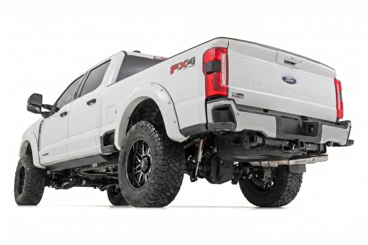 Rough Country Pocket Fender Flares | Z1 Oxford White | Ford F-250/F-350 Super Duty (23-26)