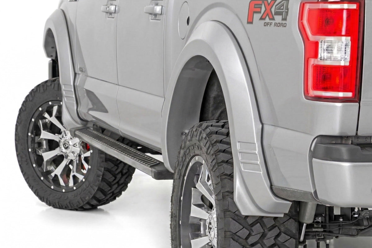 Rough Country  Fender Flares | SF1 | JS Iconic Silver | Ford F-150 2WD/4WD (2018-2020)