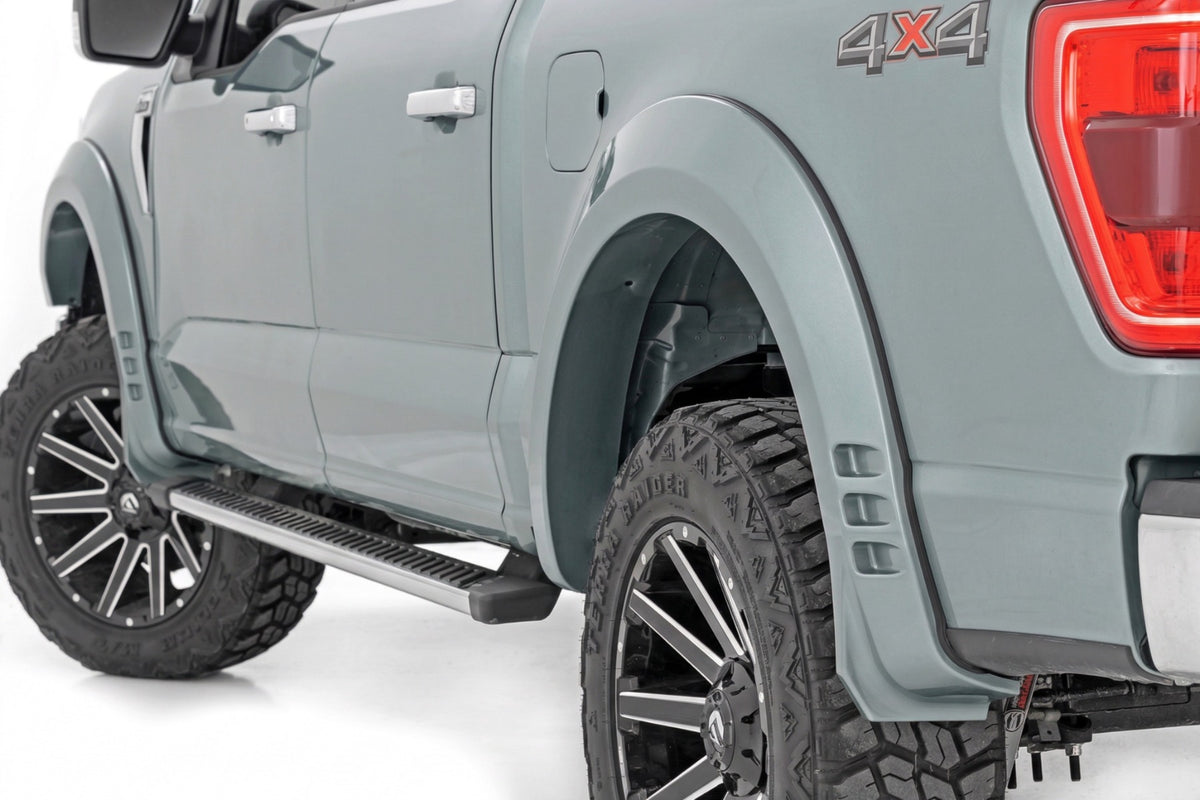 Rough Country  Fender Flares | SF1 | BN Silver Spruce | Ford F-150 2WD/4WD (2021-2026)