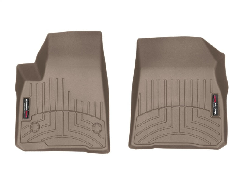 WeatherTech 2017+ Cadillac XT5 Front FloorLiner - Tan