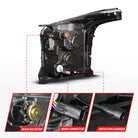ANZO 15-20 GMC Yukon (Incl XL - Factory Halogen Models) Full LED Proj Headlights Black - Driver Side