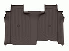 WeatherTech 2019+ Chevrolet Silverado 1500 CC w/1st Row Bucket & Rear Storg. Rear FloorLiner - Cocoa