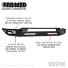 Westin 2019 Dodge Ram 1500 ( Excludes 1500 Classic & Rebel Models ) Pro-Mod Front Bumper - Text. Blk