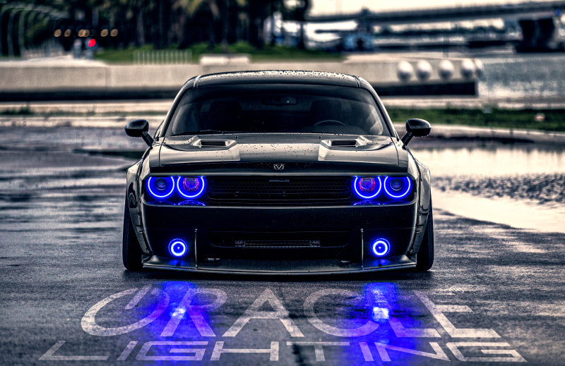 Oracle Dodge Challenger 08-14 LED Waterproof Halo Kit - ColorSHIFT w/ 2.0 Controller