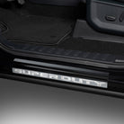 Putco 99-16 Ford SuperDuty Crew Cab w/ SUPERDUTY Etching (4pcs) Black Platinum Door Sills