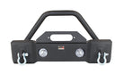 Fishbone Offroad 07-18 Jeep Wrangler JK Stubby Bumper W/Tube Guard - Black Textured Powdercoated