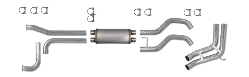 Diamond Eye KIT 3-1/2in Catback SPORT-SIDE DUAL GAS AL: NISSAN TITAN 5.6L 07-10