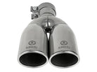 aFe Takeda 304 Stainless Steel Clamp-on Exhaust Tip Polished 2-1/2ininlet x 3-1/2in Outlet X 12in L