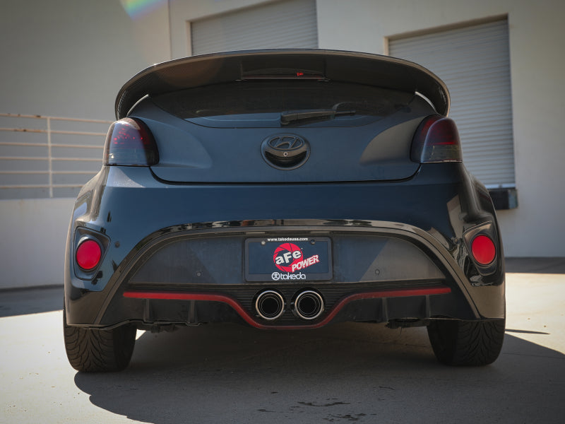 aFe Takeda 2-1/2in to 3in SS-304 Cat-Back Exhaust w/ Polished Tips 13-17 Hyundai Veloster L4-1.6L