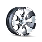 ION Type 136 15x6 / 5x114.3 BP / 0mm Offset / 83.82mm Hub Black/Machined Wheel