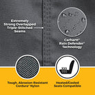 Covercraft 24-25 Jeep Wrangler Fr Buckets El Carhartt Super Dux SeatSaver Custom Front Row Seat Cvr