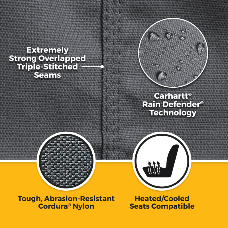 Covercraft 24-26 Jeep Wrangler Fr Buckets Carhartt Super Dux SeatSaver Custom Front Row Seat Cover