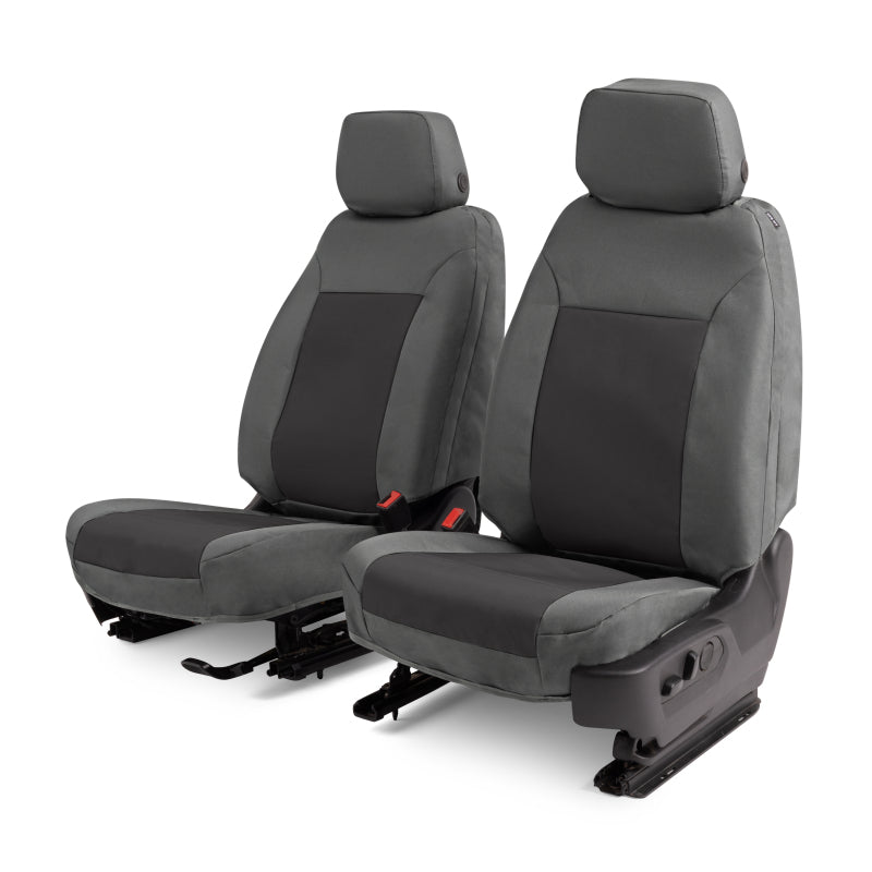 Covercraft 15-20 Ford F150 Endura PrecisionFit Custom Front Row Seat Covers - Silver/Charcoal