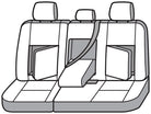 Covercraft 19-24 Chevrolet Silverado Endura PrecisionFit Custom Second Row Seat Covers - Tan/Tan