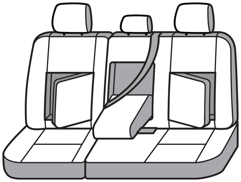 Covercraft 19-24 Chevrolet Silverado Endura PrecisionFitSecond Row Seat Covers - Silver/Silver