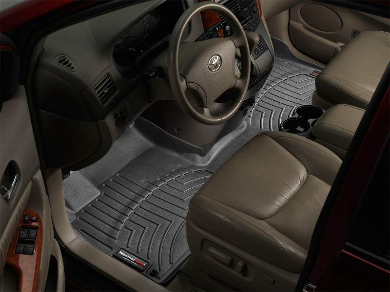 WeatherTech 05-10 Toyota Sienna Front FloorLiner - Black