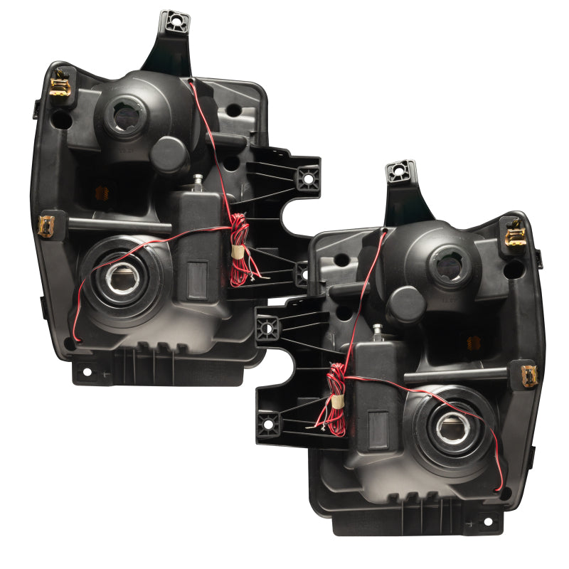 Oracle 08-10 Ford F250/350 Pre-Assembled Halo Headlights- Chrome Housing - w/o Controller