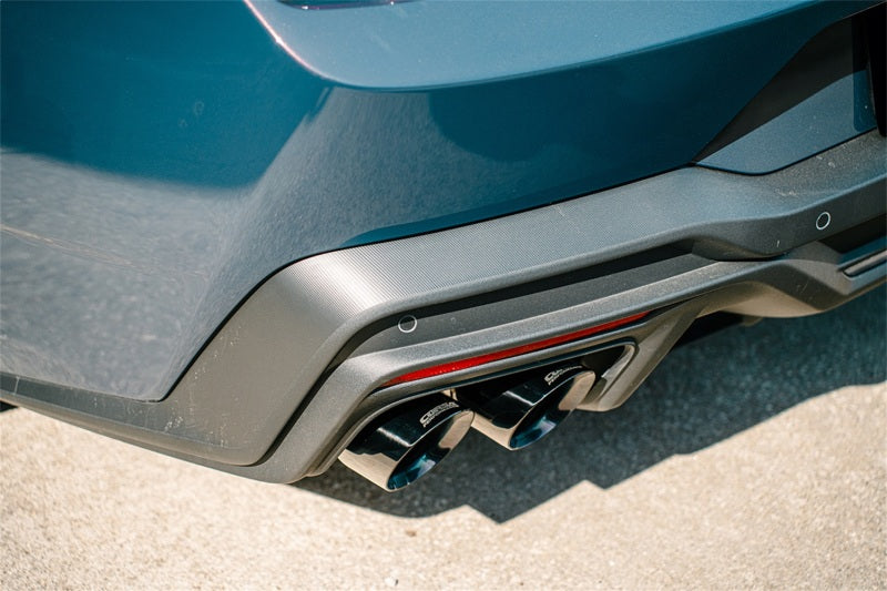Corsa 24+ Ford Mustang Dark Horse 5.0L 3in Dual Rear Axle-Back w/Twin 4.5in Black PVD Slash Tips