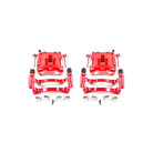 Power Stop 99-04 Jeep Grand Cherokee Front Red Calipers w/Brackets - Pair