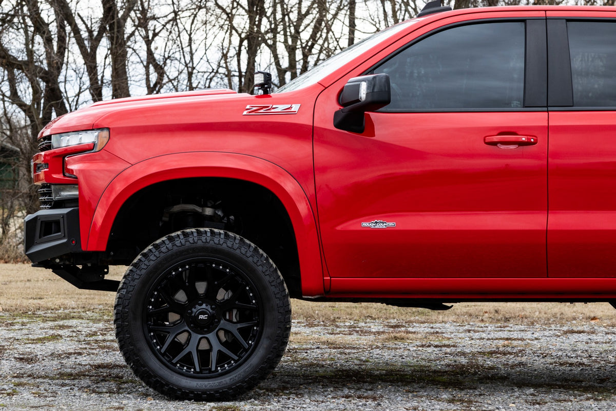 Rough Country Sport Fender Flares | G42 White Sands | Chevy Silverado 1500 2WD/4WD (19-26)