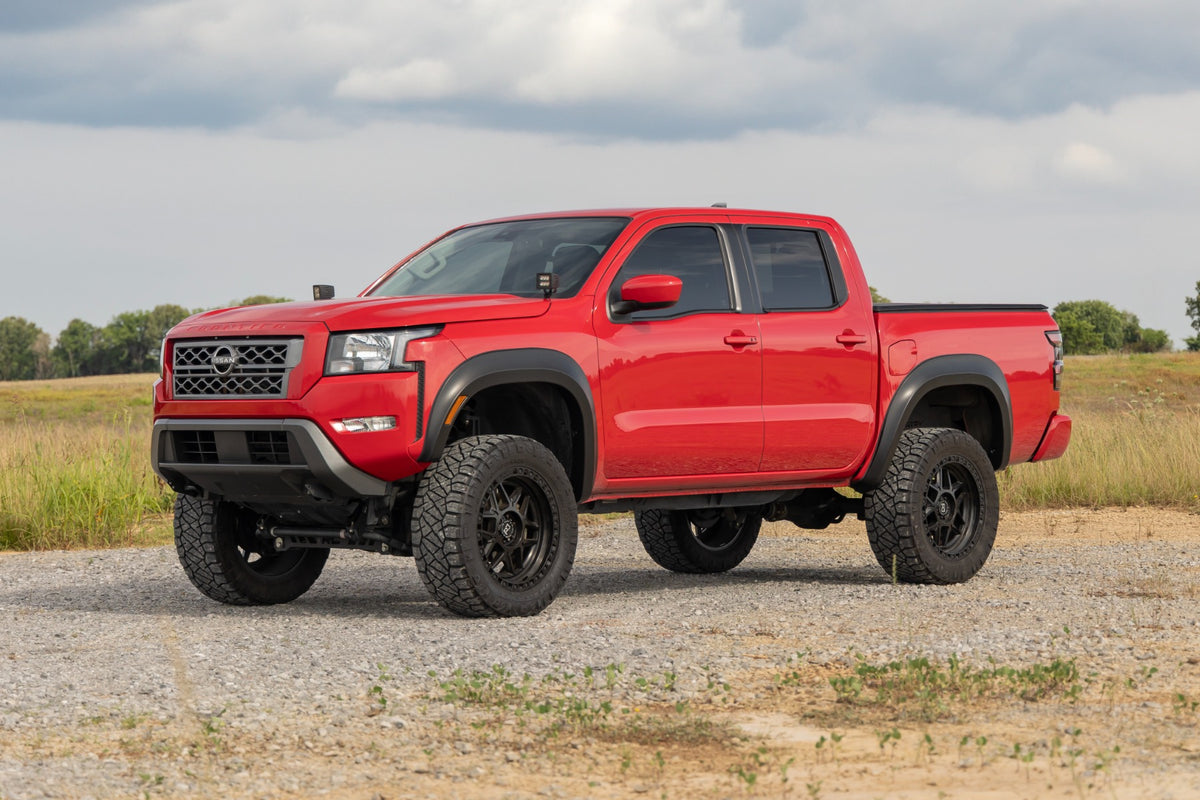 Rough Country Sport Fender Flares | A20 Red Alert | Nissan Frontier 2WD/4WD (2022-2026)