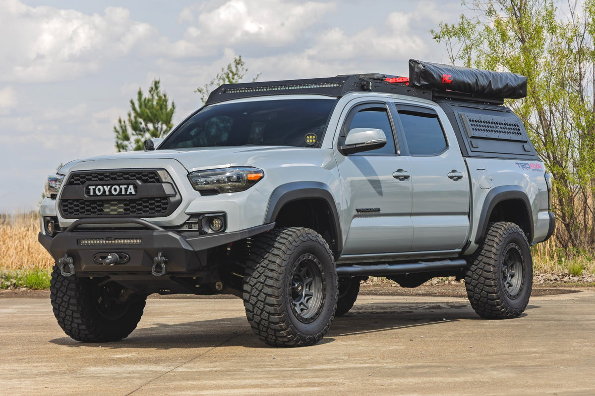 Rough Country Nerf Steps | 3-Inch Tube | Double Cab | Toyota Tacoma 2WD/4WD (2005-2023)