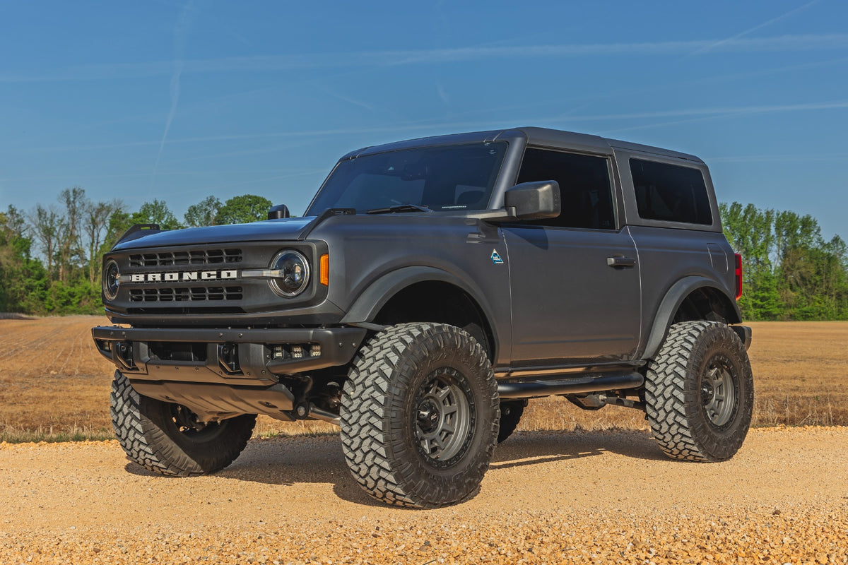 Rough Country Nerf Steps | 3-Inch Tube | 2-Door | Ford Bronco 4WD (2021-2026)