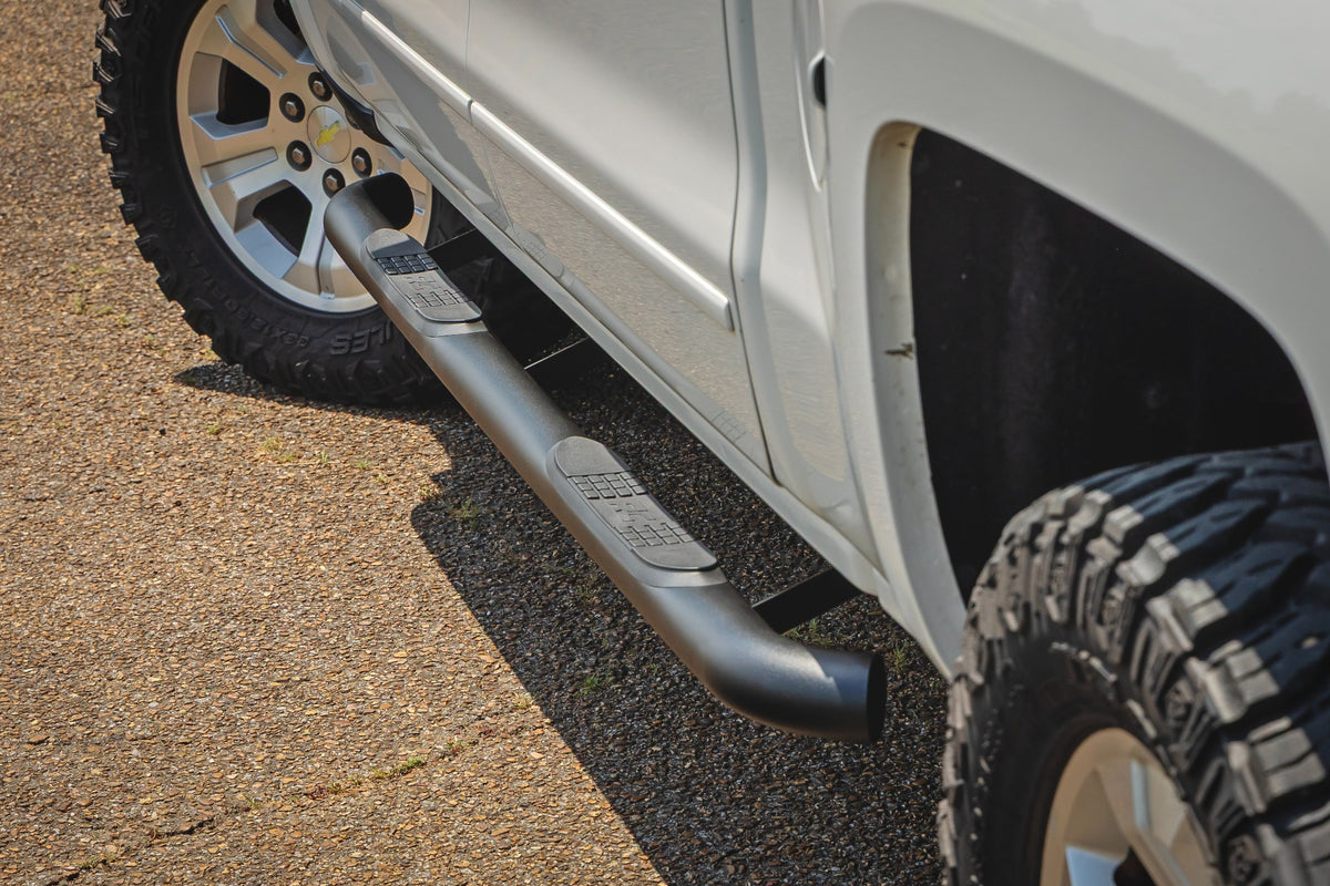 Rough Country Nerf Steps | 3-Inch Tube | Chevy/GMC 1500/2500HD/3500HD (07-19 & Classic)