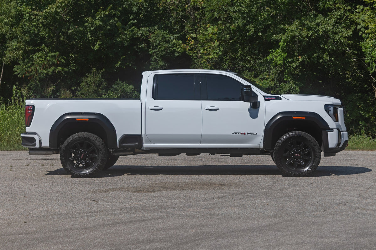 Rough Country Pocket Fender Flares | GBD Aegean Stone | GMC Sierra 2500 HD/Sierra 3500 HD (20-26)