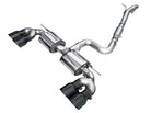 AWE Tuning MK8 Volkswagen Golf R 3in Touring Edition Quad Exhaust - Diamond Black Tips