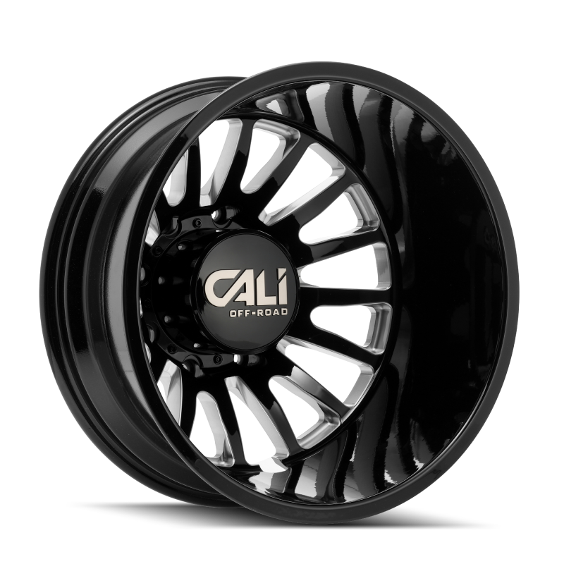Cali Off-Road 9110D Summit Dually 20x8.25 / 8x200 BP / 115mm Offset / 142mm Hub Gls Blk Mill Wheel