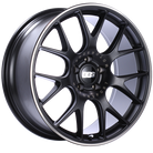 BBS CH-R 20x9 5x112 ET25 Satin Black Polished Rim Protector Wheel -82mm PFS/Clip Required