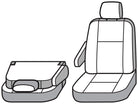Covercraft 14-22 Ford Transit Carhartt SeatSaver Custom Front Row Seat Covers - Brown