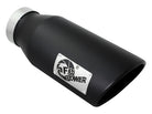 aFe MACHForce XP 4in Exhausts Cat-Back SS Side Exit 14-17 Dodge Ram 2500 V8-6.4L Hemi w/ Black Tips