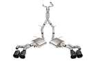 Corsa 2022-25 Caddy CT5 V Blackwing 3in. Cat-Back w/ Act. Exh. - Dbl X-Pipe - Twin 4.5in. BlkCF Tips