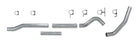 Diamond Eye KIT 4in Catback MFLR RPLCMENT PIPE SGL AL: 03-07 FORD 6.0L F250/F350 (Extended Cab Only)